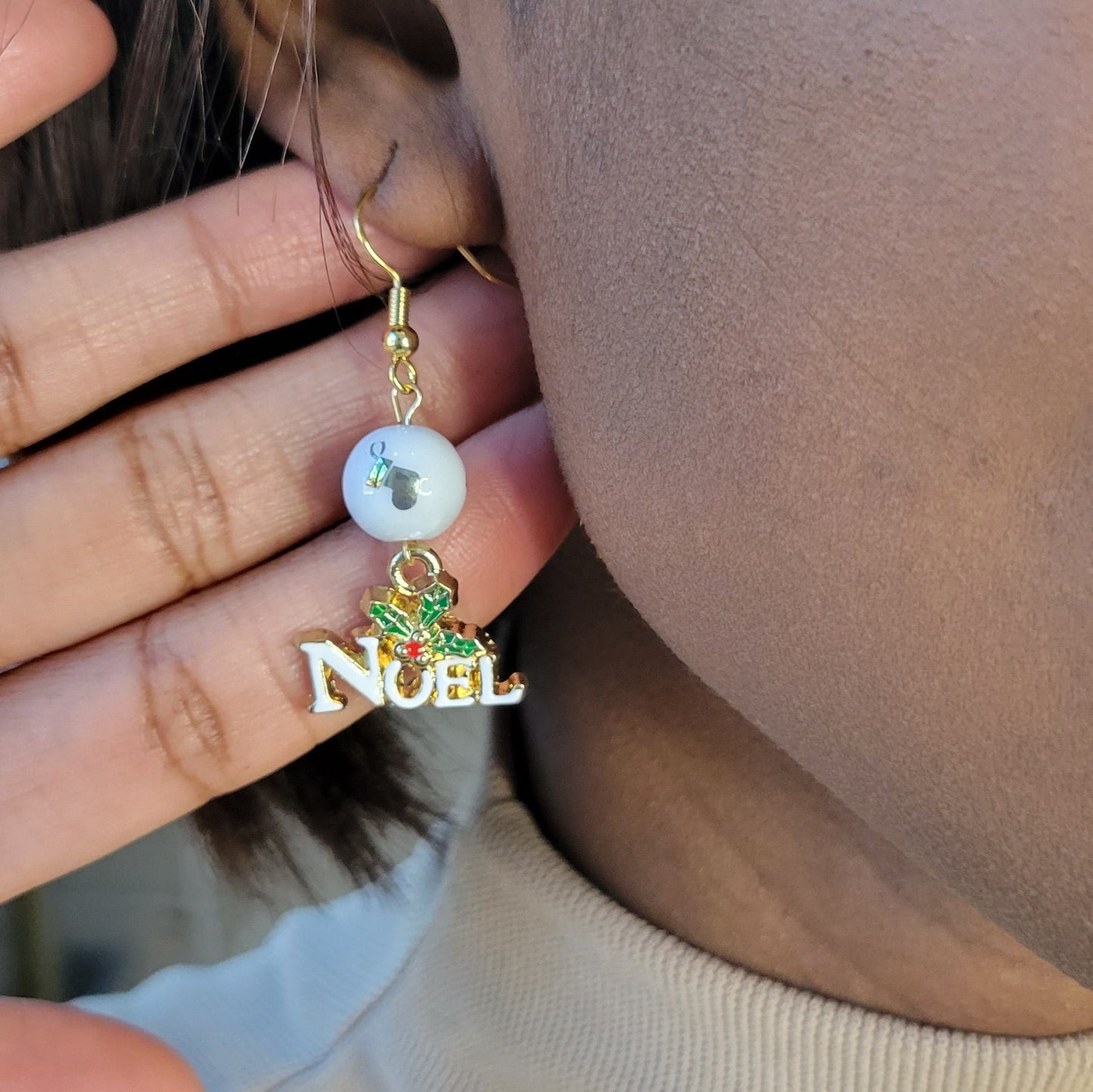 Christmas Opaque  Noel Earring