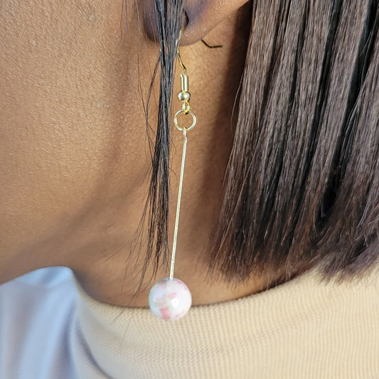 Jade Dainty Drop Earring