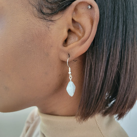 Blue Dainty Aventurine Earring