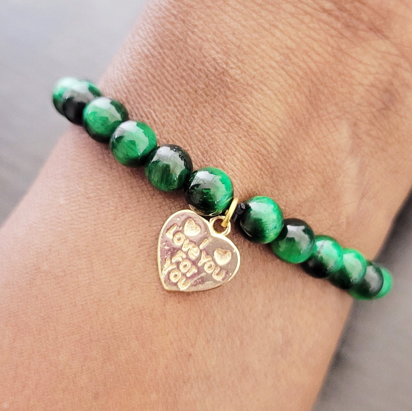 Green Tiger Eye Bracelet