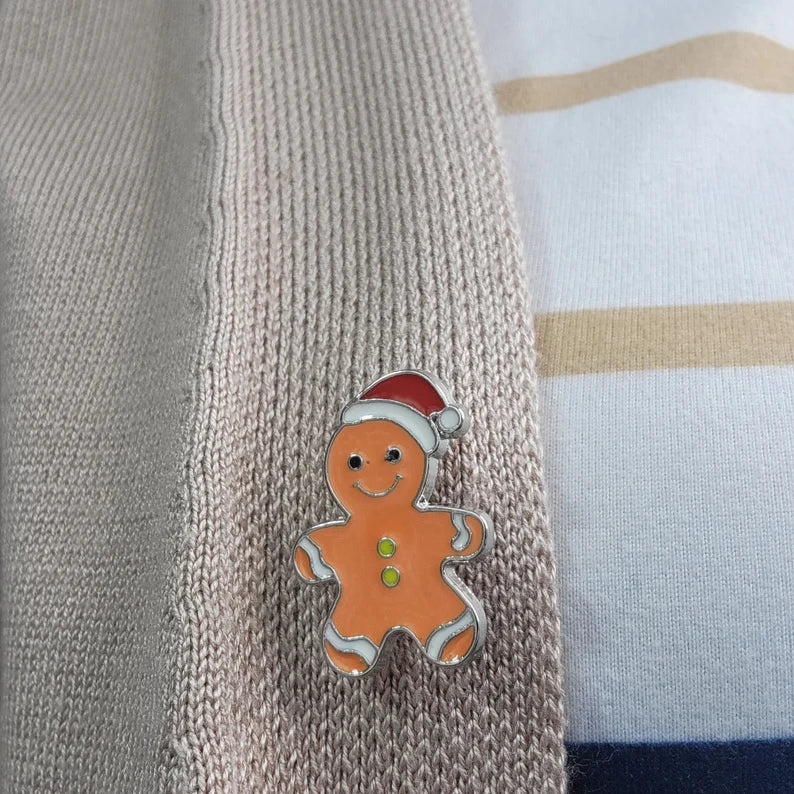 Christmas Gingerbread Man Enamel Pin